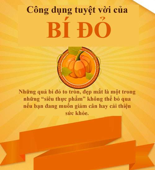 Công dụng không thể bỏ qua của bí đỏ 1