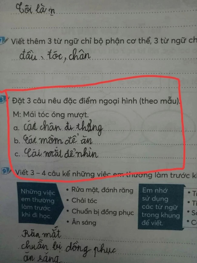 Học sinh đặt câu với từ phức khiến cô giáo tá hỏa: Mới chút tuổi mà đã triết lý thế này! - Ảnh 2.