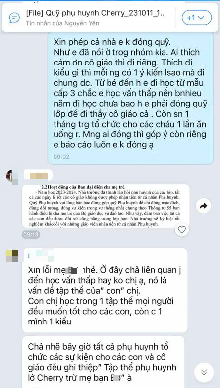 Mẹ phản đối đóng 400 ngàn đồng tiền quỹ phát sinh, con bị &quot;dọa&quot; cho ra rìa hoặc phải chuyển trường, chuyển lớp - Ảnh 1.