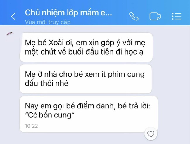 Bị gọi điểm danh, trẻ mầm non trả lời 3 chữ khiến cả lớp cười vỡ bụng: Cô giáo liền nhắn ngay cho phụ huynh góp ý - Ảnh 1.